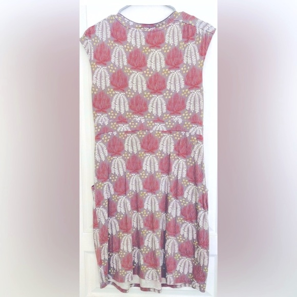 Boden Margot Capped Sleeve Jersey Knit Mini Dress in Botanical Print - Picture 4 of 7